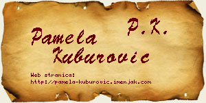 Pamela Kuburović vizit kartica